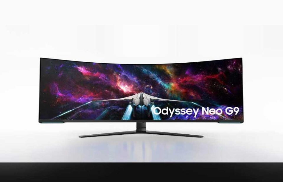 Samsung Odyssey OLED G9 Dual UHD Monitor Curvo 57 8K CES 2023