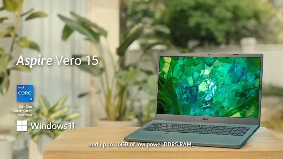 Acer Aspire Vero 15 Intel Core 13a gen