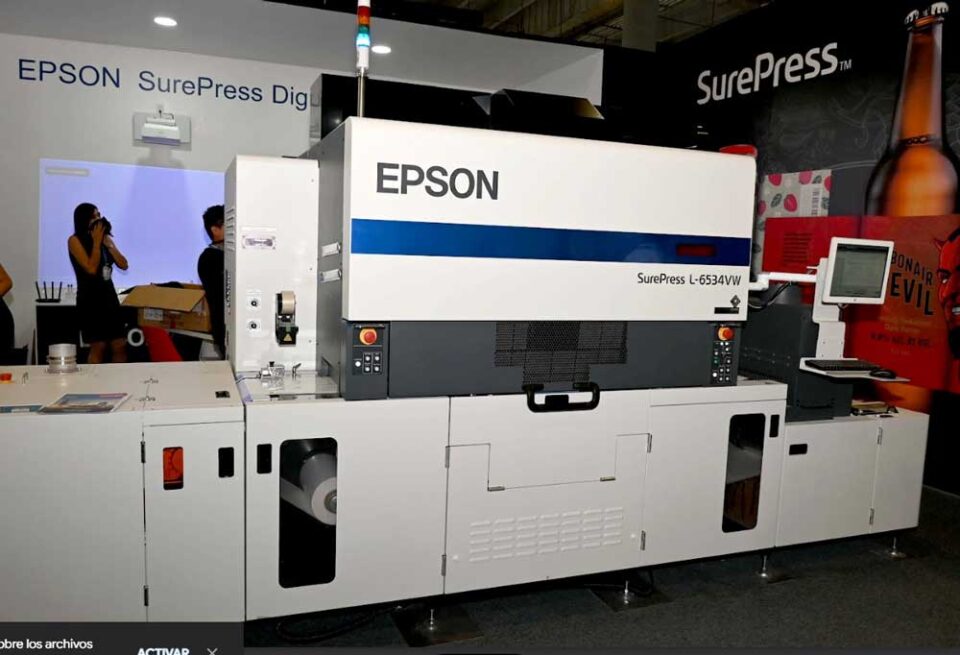 Epson Impresion UV SurePress L-6534VW Labelexpo Mexico 2023