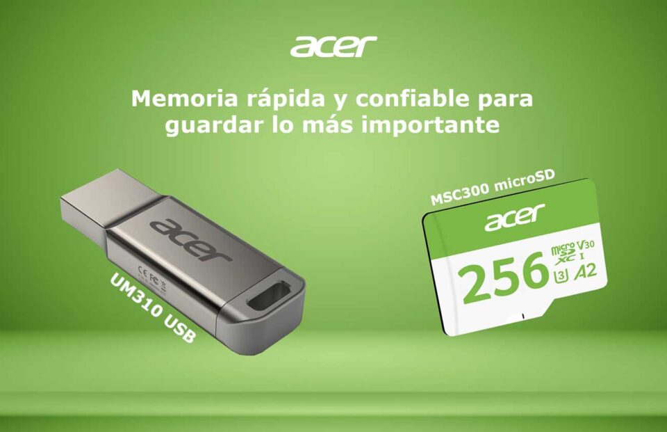 ACER UM310 USB micro SD MSC300 Mexico
