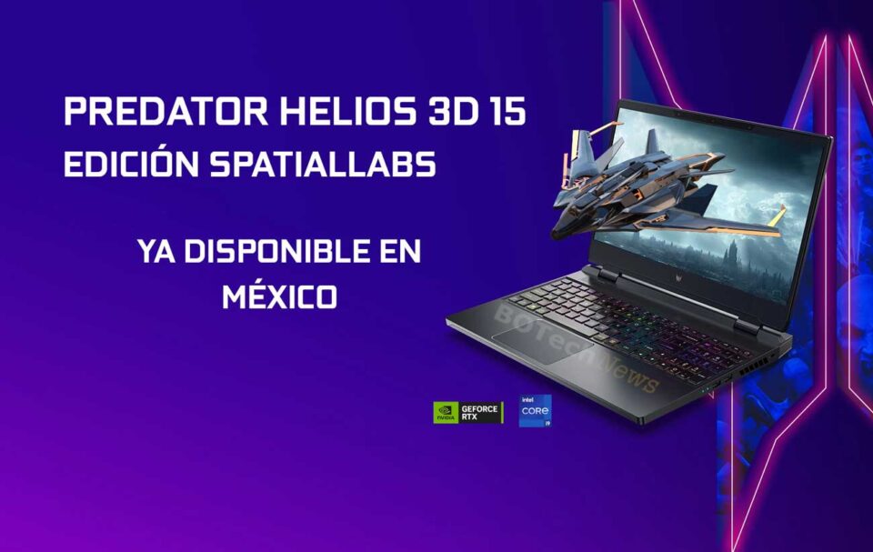 Acer Predtor Helios 15 3D SpatialLabs Mexico Precio