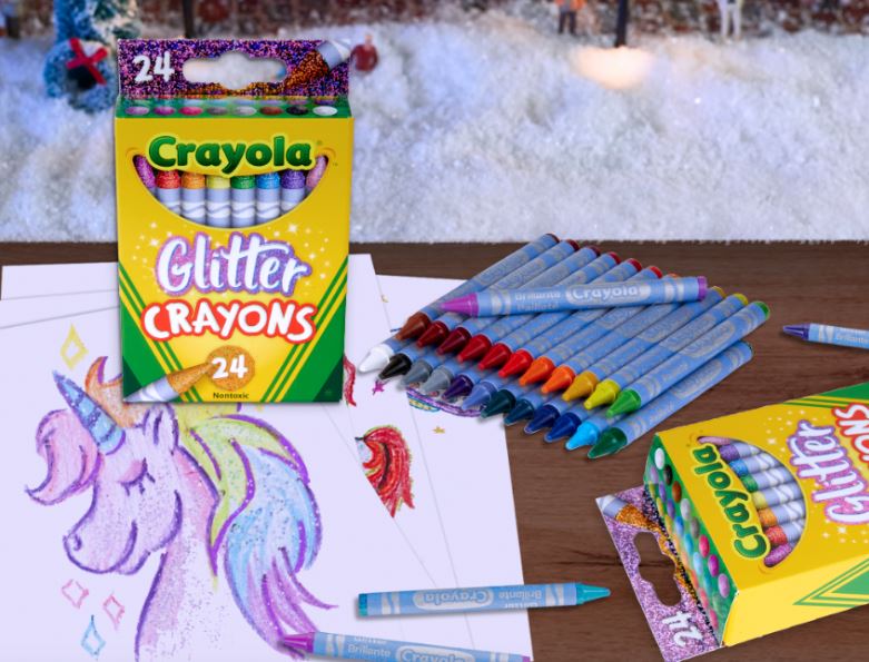 Crayola Carta Navidad Reyes Magos crayones Glitter