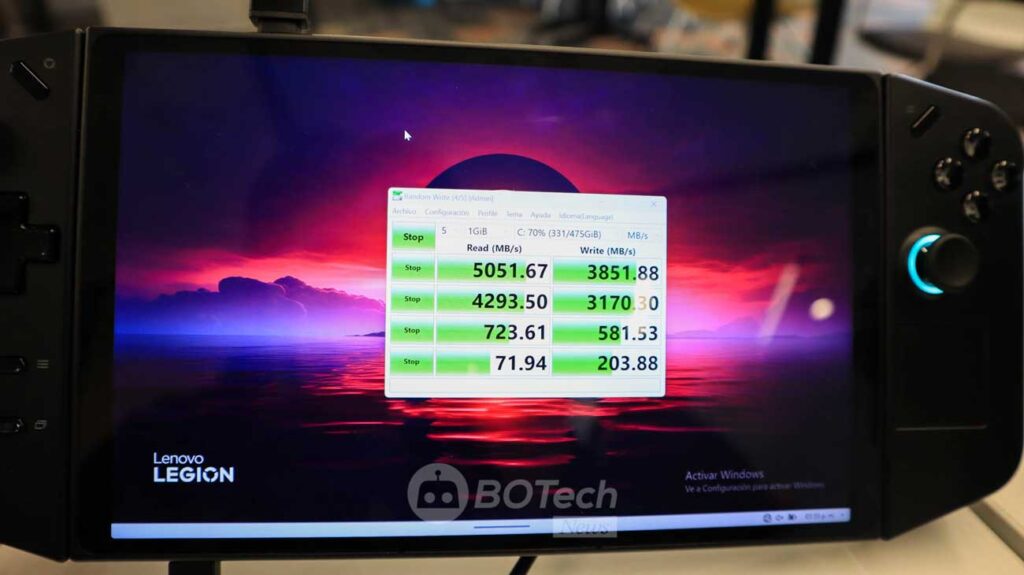LENOVO LEGION GO 2023 Mexico SSD Benchmark