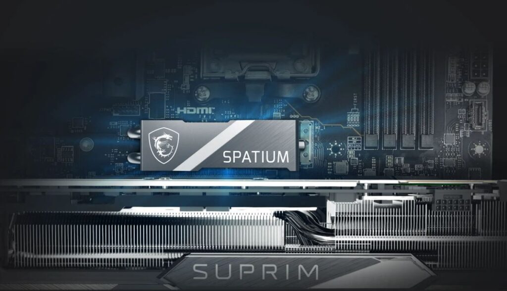 MSI SPATIUM M570 PRO PCIe 5 FROZR SSD Motherboard
