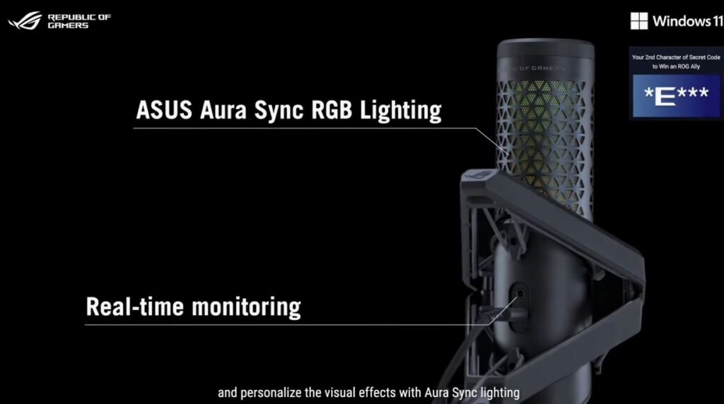 ASUS ROG Carnyx Microfono RGB