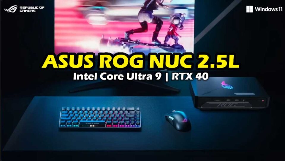 ASUS ROG NUC Mini PC Intel Core Ultra 9 GeForce RTX 40