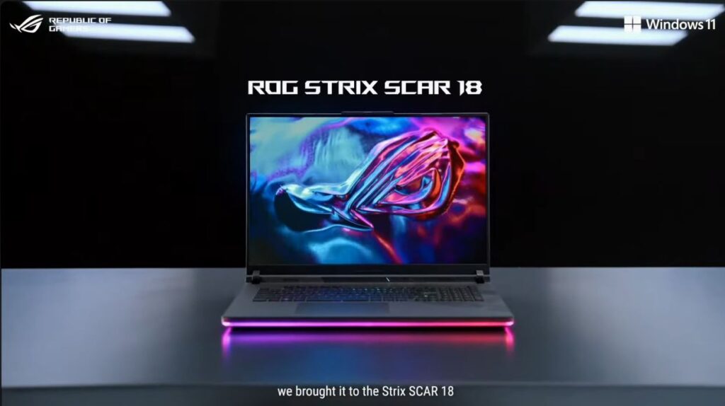 ASUS ROG Strix SCAR 16 18 Laptop Gamer 2024 Pantalla