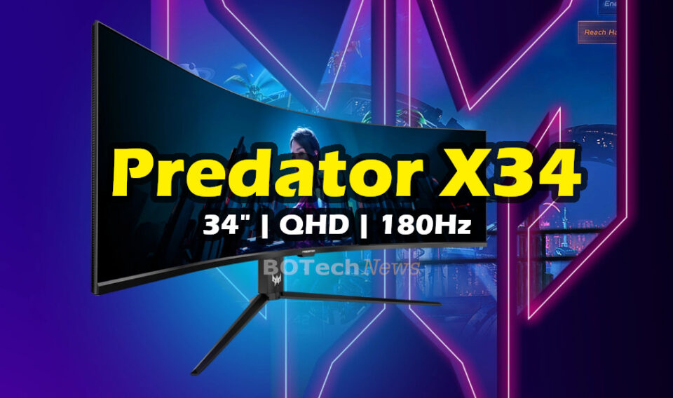 Acer Predator X34 V3 QHD Monitor Gamer