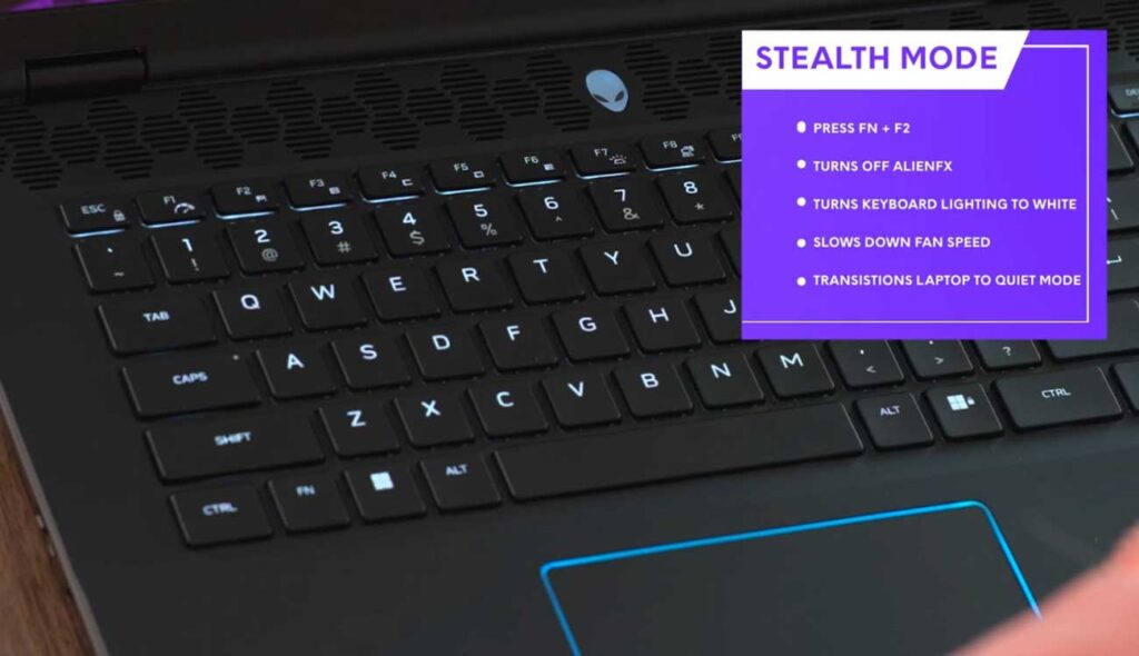 Dell Alienware m16 R2 2024 Laptop Modo Stealth