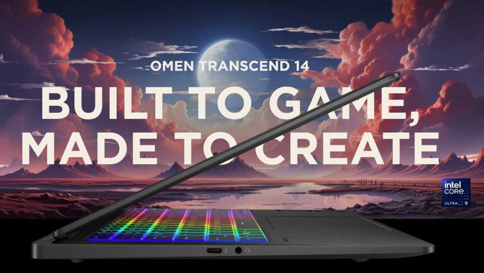 HP OMEN Transcend 14 2024 Laptop Gamer oficial Intel Core Ultra