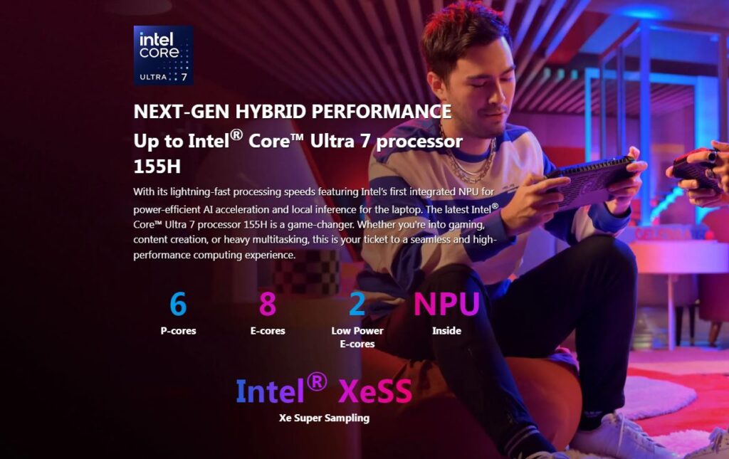 MSI Claw Consola Especificaciones Intel Core Ultra ARC
