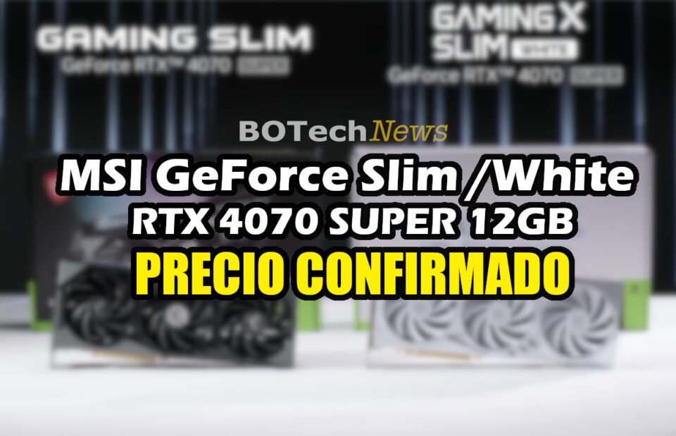 MSI Gaming Slim X White GeForce RTX 4070 Super Mexico