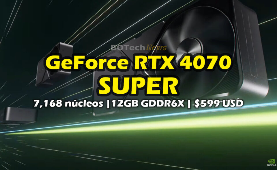 NVIDIA GeForce RTX 4070 SUPER 12GB precio Specs
