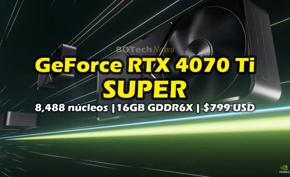 NVIDIA GeForce RTX 4070 Ti SUPER 16GB precio Specs