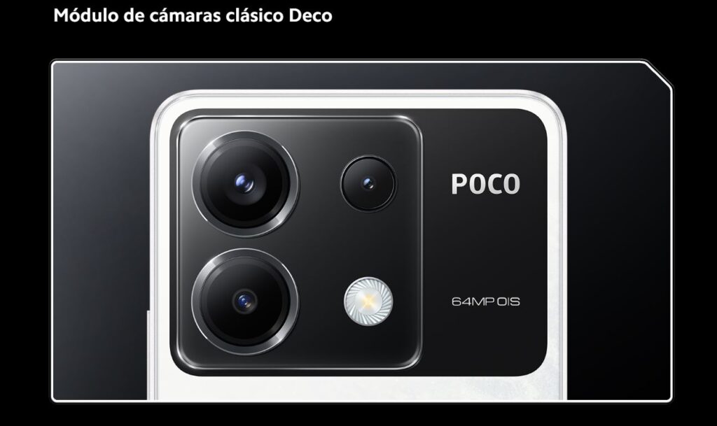 POCO X6 Mexico Camara DECO