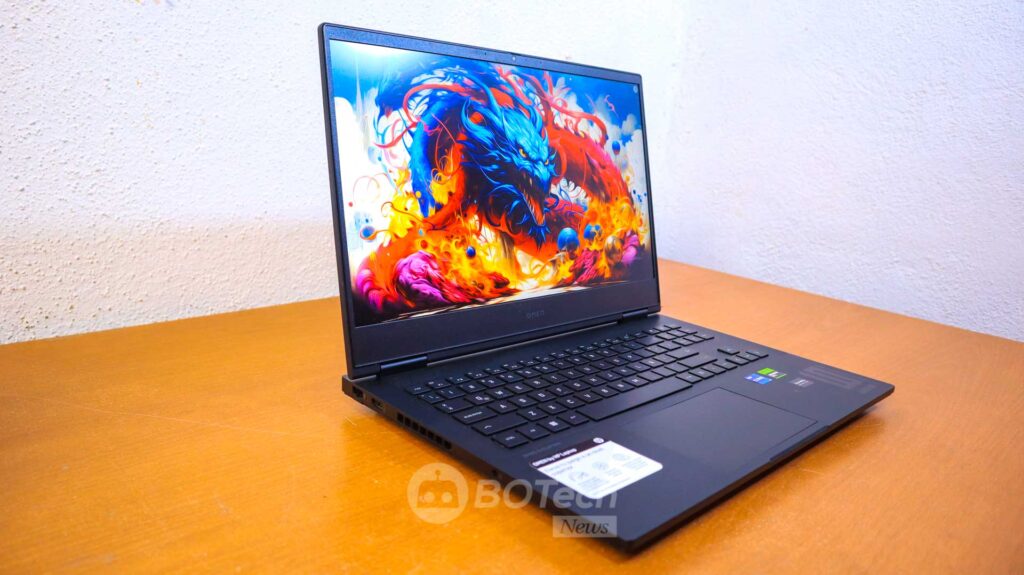 HP OMEN 16 RTX 4060 Laptop Pantalla Angulo