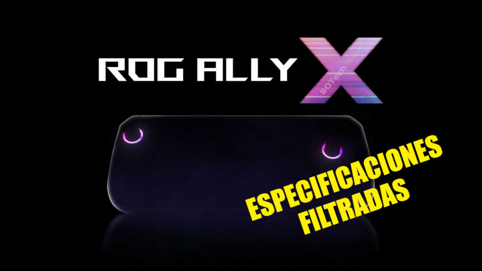 ASUS ROG Ally X Especificaciones filtracion